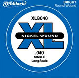 D'Addario Nickel Wound Single Long Scale .040 - XLB040 Bas Gitar Tek Tel