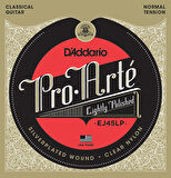 D'Addario EJ45LP Pro-Arté Lightly Polished Composite, Normal Tension Takım Tel Klasik Gitar Teli (Normal Tension)
