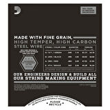 D'Addario ECB81 Chromes Bass, Light, 45-100, Long Scale Takım Tel Bas gitar teli 045-100