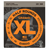 D'Addario EHR310 Half Rounds, Regular Light, 10-46 Takım Tel Elektro gitar teli 010-046