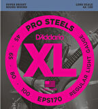 D'Addario EPS170 ProSteels Bass, Light, 45-100, Long Scale Takım Tel Bas Gitar Teli 045-100