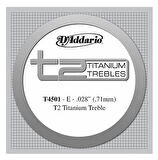 D'Addario T2 Titanium Normal Single String T4501 - mi Tek Tel Klasik Gitar Tek Tel