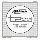 D'Addario T2 Titanium Hard Single T4601 - mi - Tek Tel Klasik Gitar Tek Tel