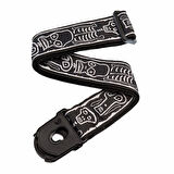Planet Waves Planet Lock Straps Joe Satriani Skull n Bones - 50PLJS01 Kilitli Gitar Askısı
