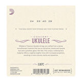 D'Addario EJ87C Titanium Ukulele, Concert Takım Tel Ukulele Teli