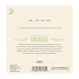 D'Addario EJ87S Titanium Ukulele, Soprano Takım Tel Ukulele Teli