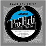 D'Addario SCH-3B Pro-Arte Hard Tension Half Set Üst 3 Tel Klasik Gitar Teli (Sadece Bas Teller)