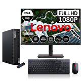 Lenovo Thinkcentre M70Q Gen 4 Intel Core I7-13700T 64GB 512GB SSD Freedos 23.8" Masaüstü Bilgisayar 12E30015TRMF07 + Zetta Flash Bellek