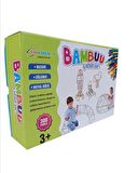 Bambu Çubuklar Eğitici Zeka ve Hayal Gücü Geliştirici +300 Parça 5 Farklı Renk