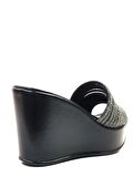TH21 Kadın 10 cm Platform Dolgu Topuklu Terlik