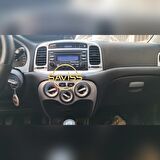 Hyundai ERA uyumu Gümüş Gri full set Konsol ve Trim Kaplama,Maun Kaplama (Gümüş Gr)