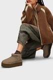 Ugg W Classic Kalın Taban Hakiki Deri Mini Bot Kadın BOT 1135092 TOPRAK