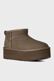 Ugg W Classic Kalın Taban Hakiki Deri Mini Bot Kadın BOT 1135092 TOPRAK