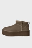 Ugg W Classic Kalın Taban Hakiki Deri Mini Bot Kadın BOT 1135092 TOPRAK