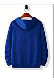 Newyork Baskılı  Cepli Kapüşonlu Sweatshirt