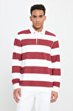 Standart Fit Normal Kesim Polo Yaka Pamuklu Sweatshirt