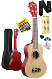 Midex UKX-233NT Naturel Concert Ukulele (Askı Çanta Metod Pena)