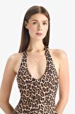 DeFacto Leopar Desenli Mayo-Fall in Love D4048AX25SPBK81