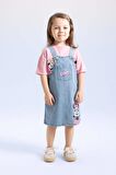 DeFacto Kız Bebek Disney Mickey & Minnie Askılı Jean Elbise C5473A524SMBE343
