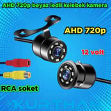 RCA SOKET AHD 720P BEYAZ LEDLİ KELEBEK KAMERA LEDLERİ SÖNMEZ SÜREKLİ YANAR 12 VOLT