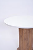 Bohem Yuvarlak Lak Panel Mutfak Masası 100cm