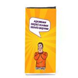 Aşkından Servis Dışıyım 100 gr. Bitter Tablet Çikolata