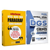 Yediiklim 2025 DGS Son 5 Yıl Çıkmış Sorular ve Pegem Ezberbozan Paragraf Soru Bankası Seti 2 Kitap