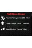 Dinarsu Nevra Asos Krem Kaymaz Taban Kesme Halı Yolluk