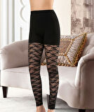 File Detaylı Kadın Tayt 477