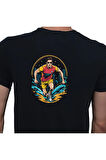 Elip Sport T-shirt %100 Pamuklu Siyah Penye Basic Erkek Tişört