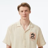 united4 classic fit erkek krem gömlek