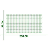 KONAK TEL ÇİT SİSTEMLERİ 1 ADET PANEL ÇİT TELİ 75X250 CM YEŞİL