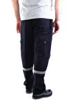 7/7 Gabardin Kışlık İş Pantolonu Komando Cepli Reflektörlü, Lacivert