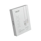 Deji iPhone 5/ 5s/ 6/ 6s/ 7 / Plus / Se 1 2 3 Nesil Hızlı Şarj Kablosu Usb to Lightning Örgülü Beyaz