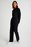 Toridas Keten Günlük İkili Takım Alt Üst LN17siyah5