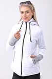 Toridas Günlük Su Geçirmez Kışlık Şişme Kadın Mont  801beyazz