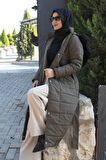 Toridas Günlük Kışlık Tam Boy Şişme Kadın Tesettür Mont bt180hakitesettür