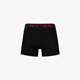 UNITED4 Classic 3lü Erkek Siyah Boxer
