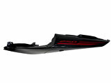 Yamaha YZF R25 Sele Alt Panel Sol Siyah Kırmızı