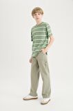 Erkek Çocuk Wide Leg Standart Paça Gabardin Pantolon