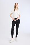 DeFacto Jegging Yüksek Bel Bilek Boy Dar Paça Basic Düz Jean Pantolon B7498AX25SPNM36
