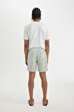 DeFacto Regular Fit File Astarlı Kısa Boy Desenli Deniz Şortu B7546AX24HSBG714