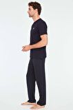 Mod Collection Erkek 3 Lü Pijama Takımı Lacivert