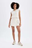 DeFactoFit Standart Fit Kısa Paça Sporcu Modal Şort C0556AX24SMER218