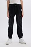 DeFacto Erkek Çocuk Kargo Fit Jean Pantolon C4514A824WNNM36
