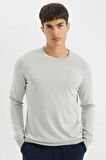 DeFacto Regular Fit Bisiklet Yaka Kazak A5268AX24AUGR192