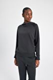 DeFactoFit Standart Fit Kapüşonlu Skuba Dalgıç Kumaş Sporcu Basic Düz Sweatshirt C2290AX24SPAR231