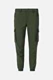  V-CLUTCH JOGGER DAR PACA YAZLIK HAKI PANTOLON 