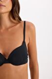 DeFacto Push Up Micro Dolgulu Yarım Dolgulu Tişört Bra-Fall in Love Z3350AZ24AUBK81