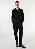 People By Fabrika Lacivert Erkek Polo Basic Düz Kazak PBF4WM-KZK 5030